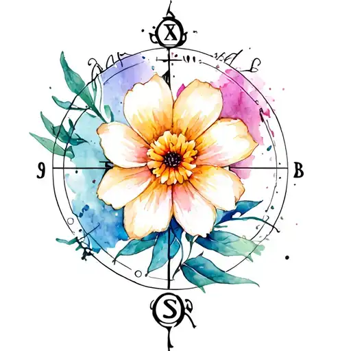 Libra Zodiac Star Flower