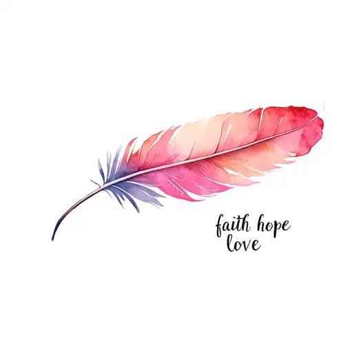 Lilith Lily Feather Faith Hope Love