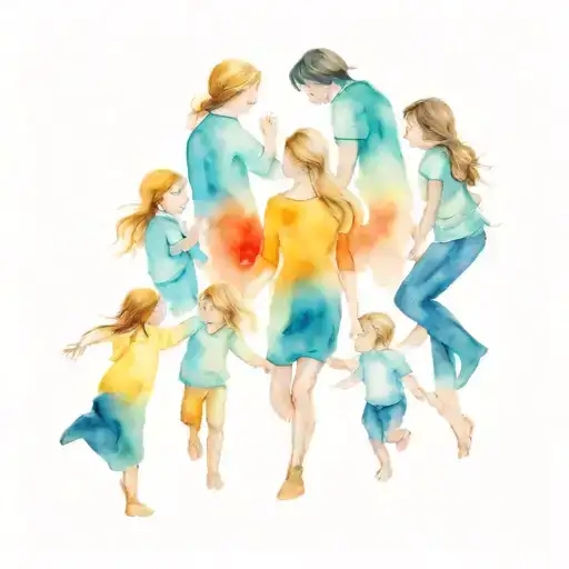 Mom And Five Kids Four Boys One Girl