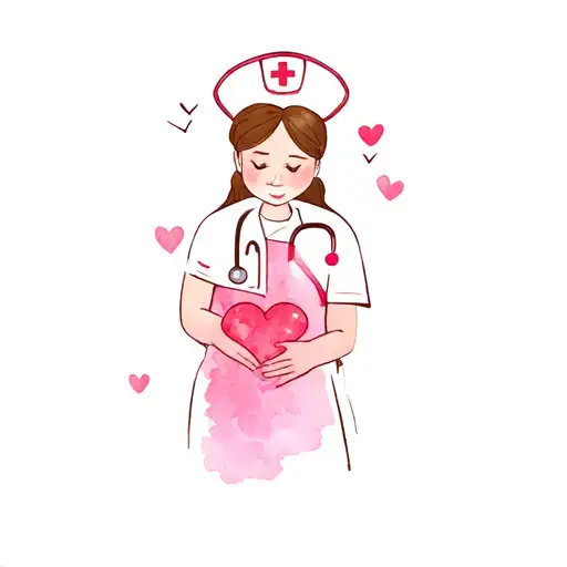 Nurse Loving Funny Cartoon