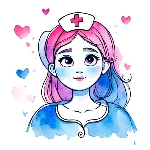 Nurse Loving Funny Cartoon