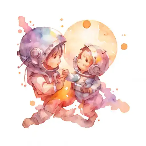 Unconditional Love For Someone And Space Themed