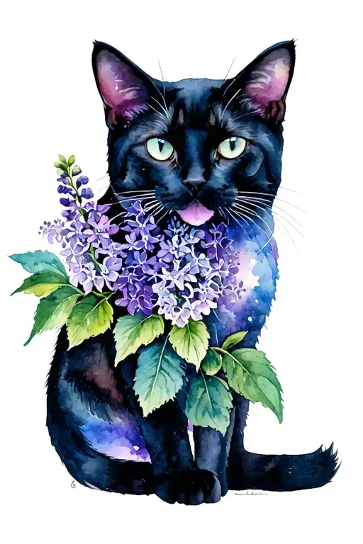 Cat Flowers Bourbon Opal Lilacs