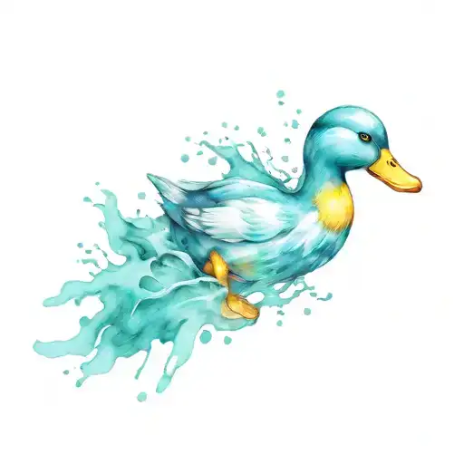 Rubber Duck Water Splash