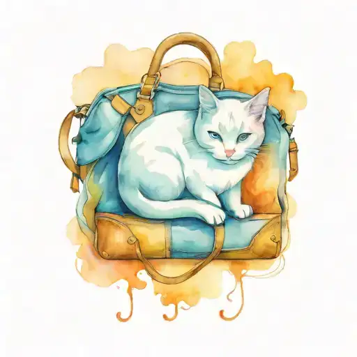 Cat On A Bag