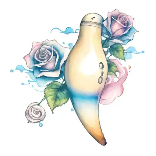 Bowling Pin And Rose