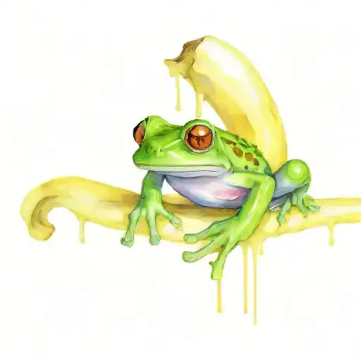 Frog And Banana