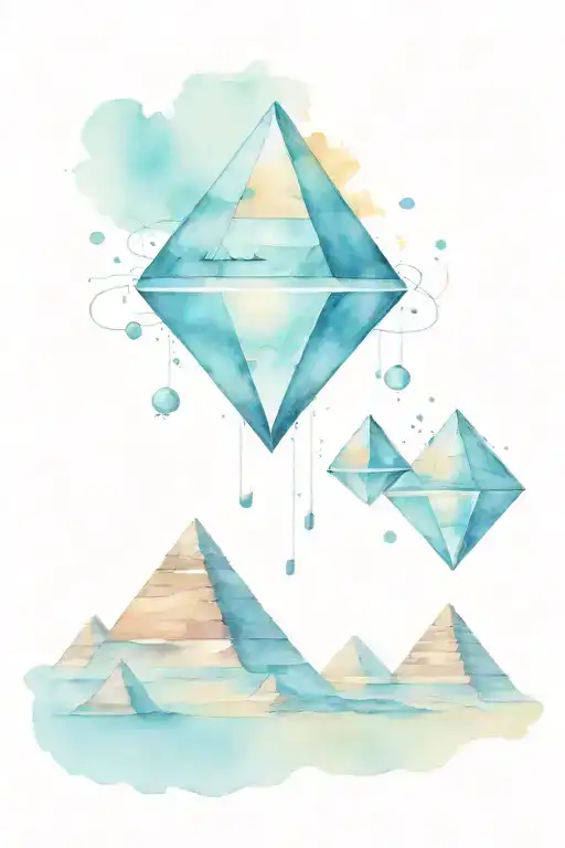 Pyramids With Alien Ship