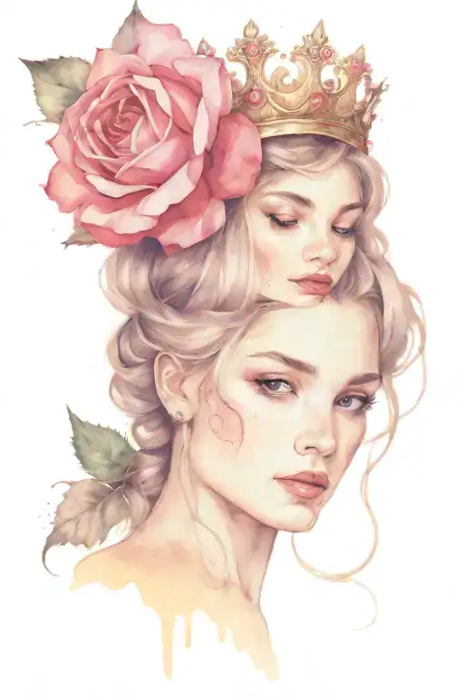 Rose Crown Queen Crown