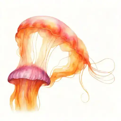 Mysterious Giant Jellyfish-looking Creature Beautiful Colors