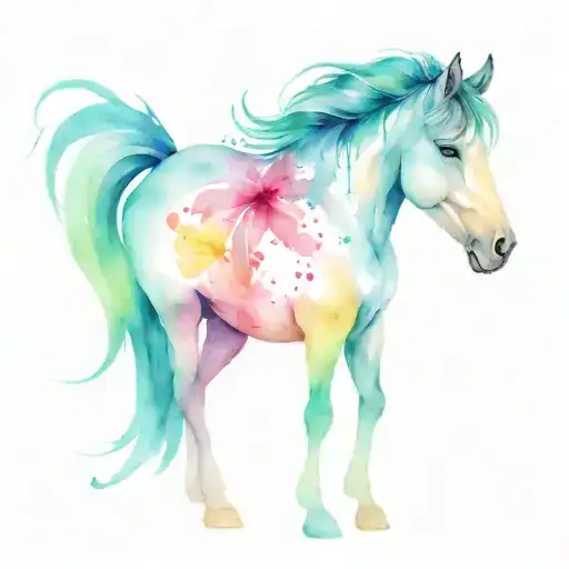 Horse With Crown On Head