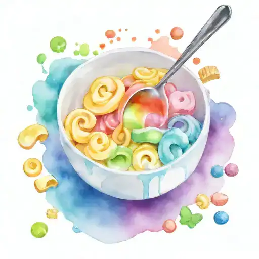 Galaxy Lucky Charms Cereal In Bowl Spilling Out