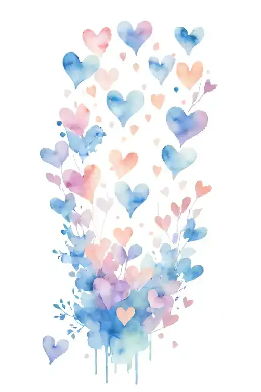 Mini Hearts Everywhere On Arm