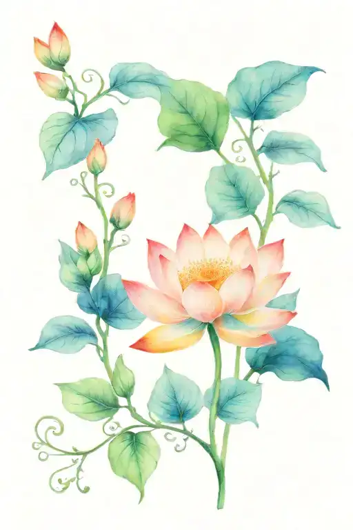 Cancer And Lotus Flower Garden