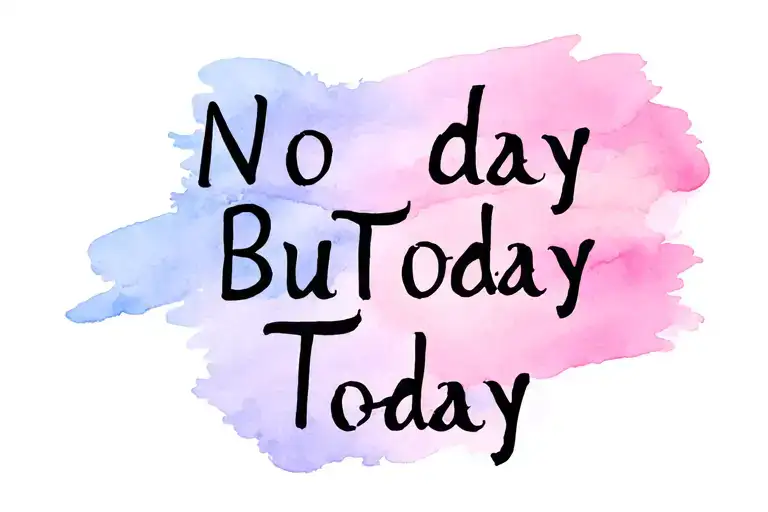 No Day But Today Sobriety Date