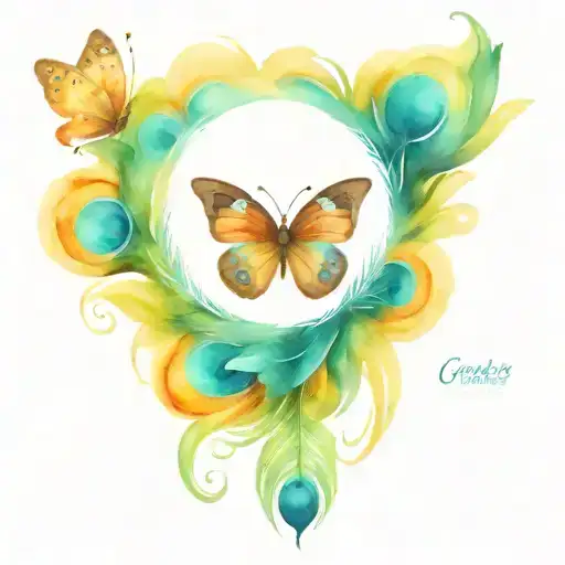 Peacock Feathers Butterflies