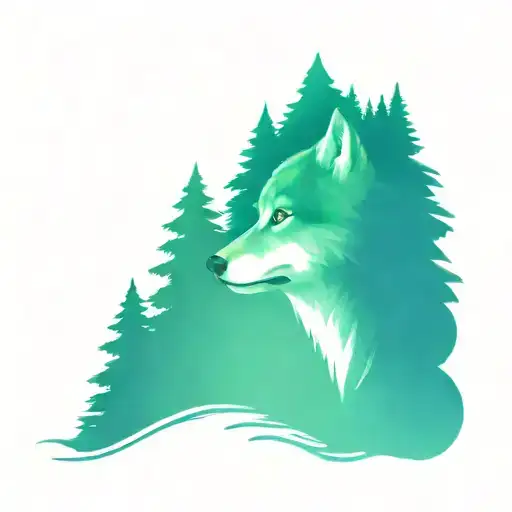 Forest Wolf Chainsaw Hut Eye