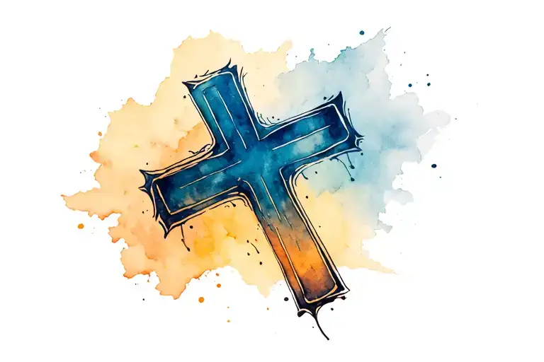 Male Cross Tatto Design