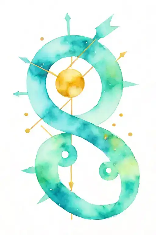 Simple The Golden Ratio With Sagittarius Arrow