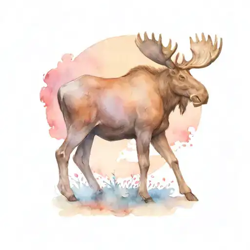 Moose Standing On A Tank