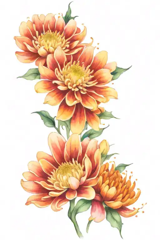 Marigold Flower Lily Flower Chrysanthemum Flower Daisy Flower