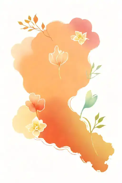 Waves Mountain Book Flowers