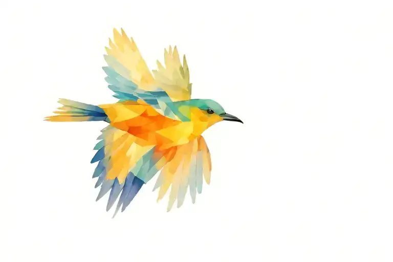 Geometric Realistic Bird Flying