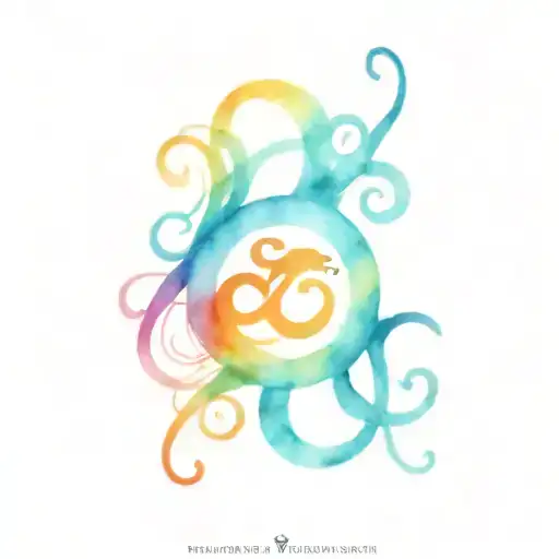 Intertwine Aquarius Leo Gemini Symbol