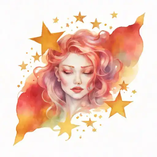 Lilith Moon Surrounded By Stars Coming