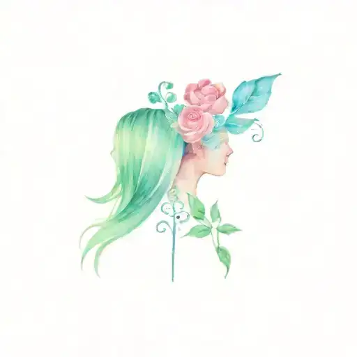 A Girly Tattoo Celebrating The Love Of My Two Daughters