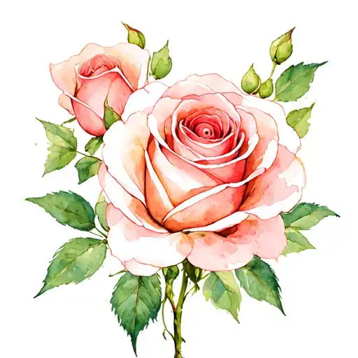 Small Roses With New Paper Wrapped Around It