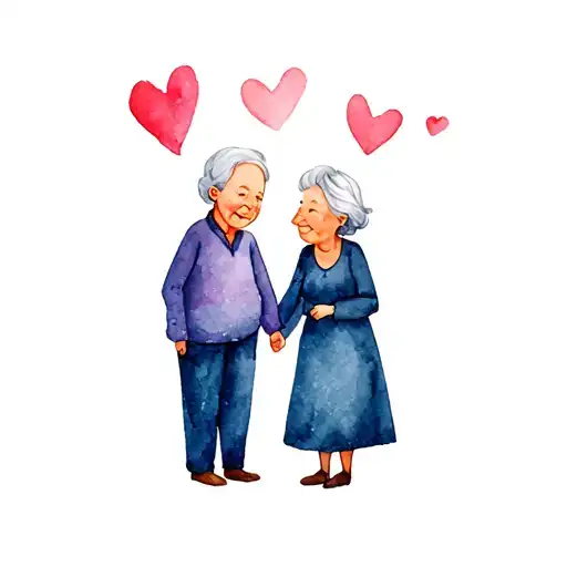Love Is Cartoon Grandparents