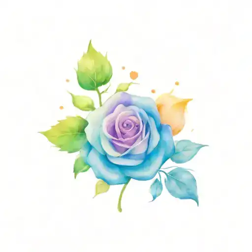 Roses And Hearts Symbolizing Love