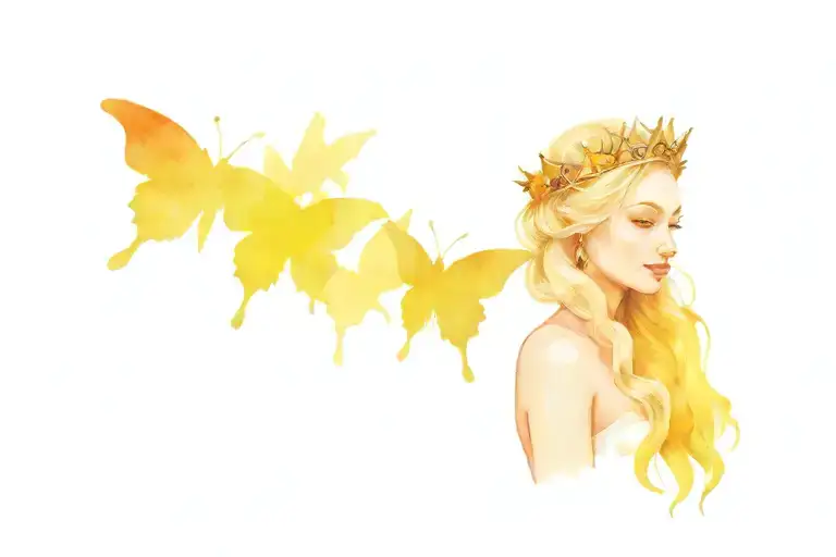 Khaleesi With Crown And Butterfly