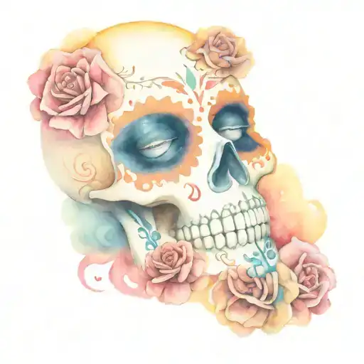 Day Of The Dead Sugar Skull Face