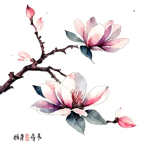 Chinese Magnolia Flower