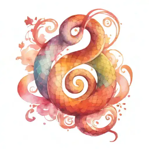 Ampersand In The Form Of A Snake