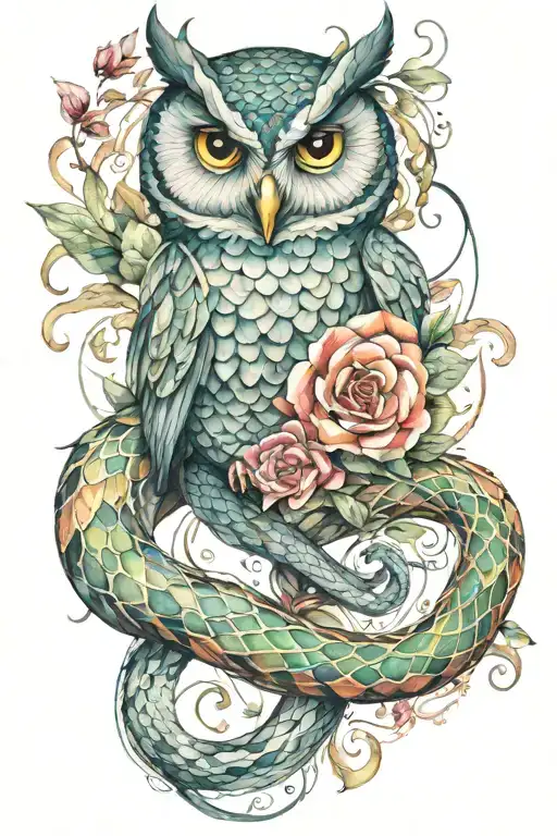 Snake And Owl