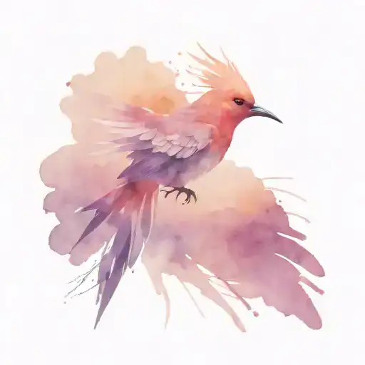 Finger Print Bird Rising