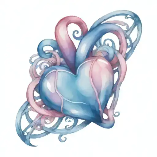 3 D Optical Illusion Love Heart Shape Made From Intertwining Alex