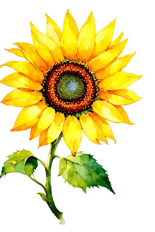 Women's Sunflower Looking Side By Beer