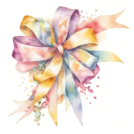 Crystal Star And White Ribbon Bow Tied