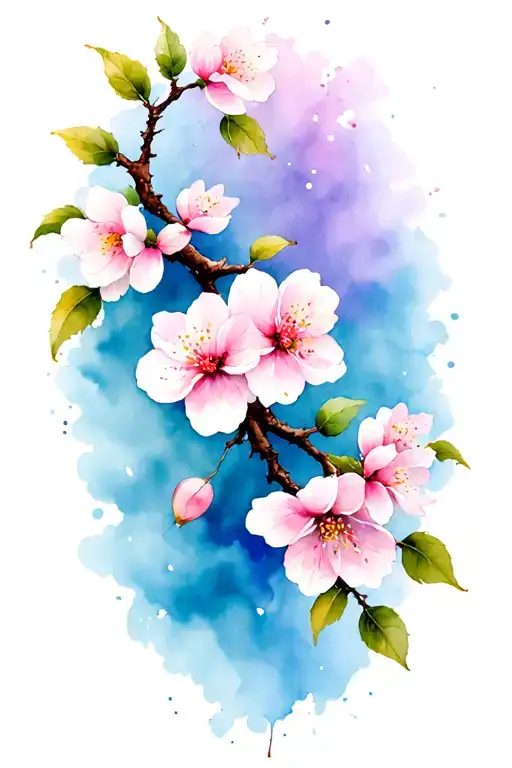 Cherry Blossom Branch Vine