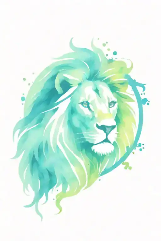 Lion Head And Tree Of Life