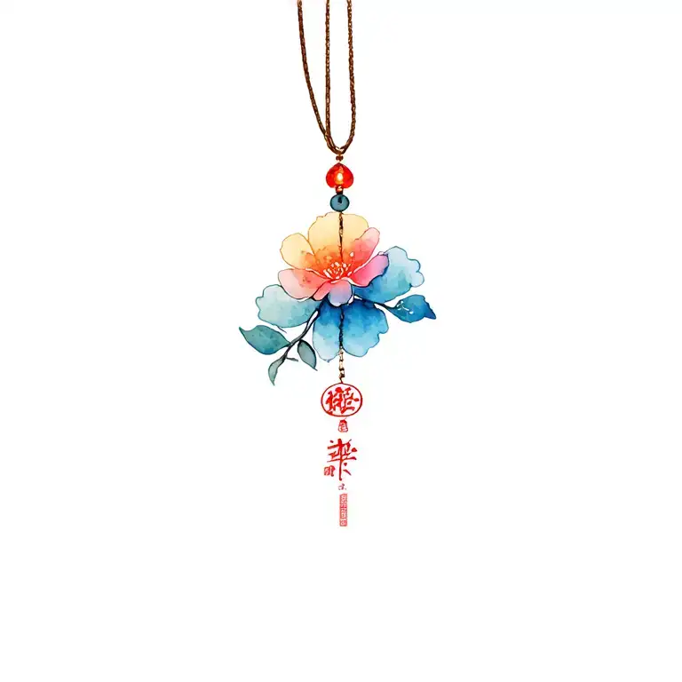 Chinese Charm Hanging Pendant