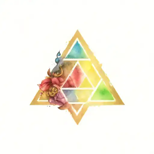 Zelda Triforce With Pirate Symbols