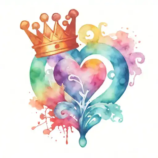 Crown And Heart Intertwined