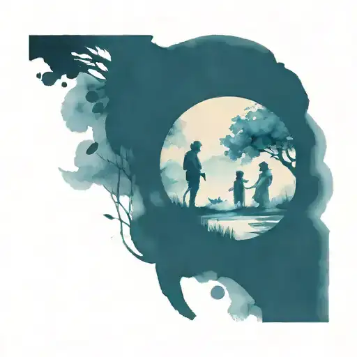 Dark Figures Having Fun