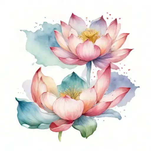 She Did Lotus Flower Blooming