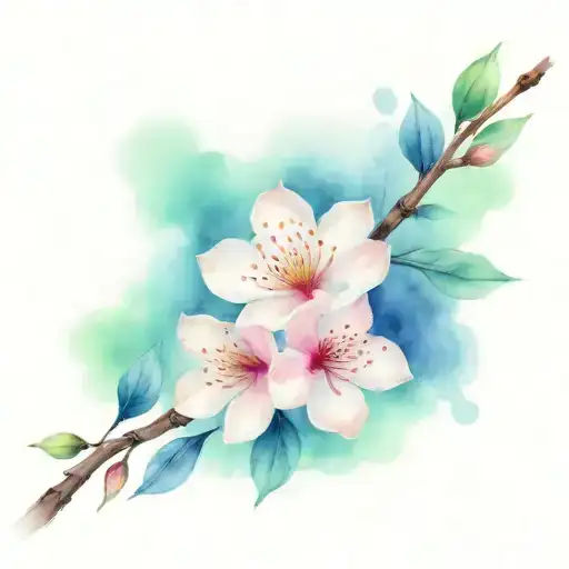 Sakura On Collarbone